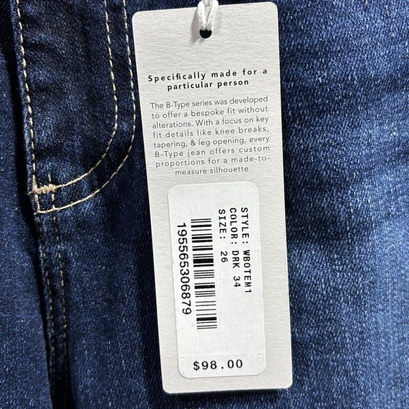 Big Star B-type 03 boot cut blue jeans,5 pocket inseam 33 - Picture 5 of 13